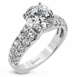 Simon G. Round Engagement Ring Setting 0.96CTW