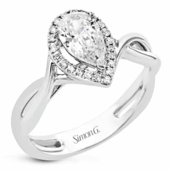 Simon G. Pear Engagement Ring Setting