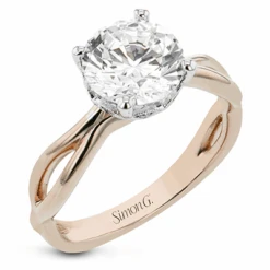 Simon G. Engagement Ring Setting With Hidden Diamond Accent (0.04CTW)