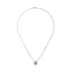18Kt White Gold Diamond 1 5/8Ctw Necklace