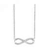 Silver Diamond Infinity Necklace