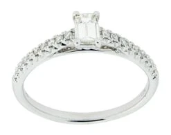 Complete Rings 14kt White Gold Classic Half-way Diamond Band