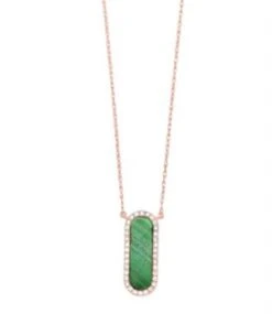 Oval Malachite Necklace