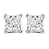 1.41 CTW Diamond Studs Princess Cut Set In 14K White Gold- IDC Signature Studs Collection -DIAMOND JEWELRY SHOP PC6120P3 4W c421fe54 c1f7 4512 aeca 7545f8a4ce28