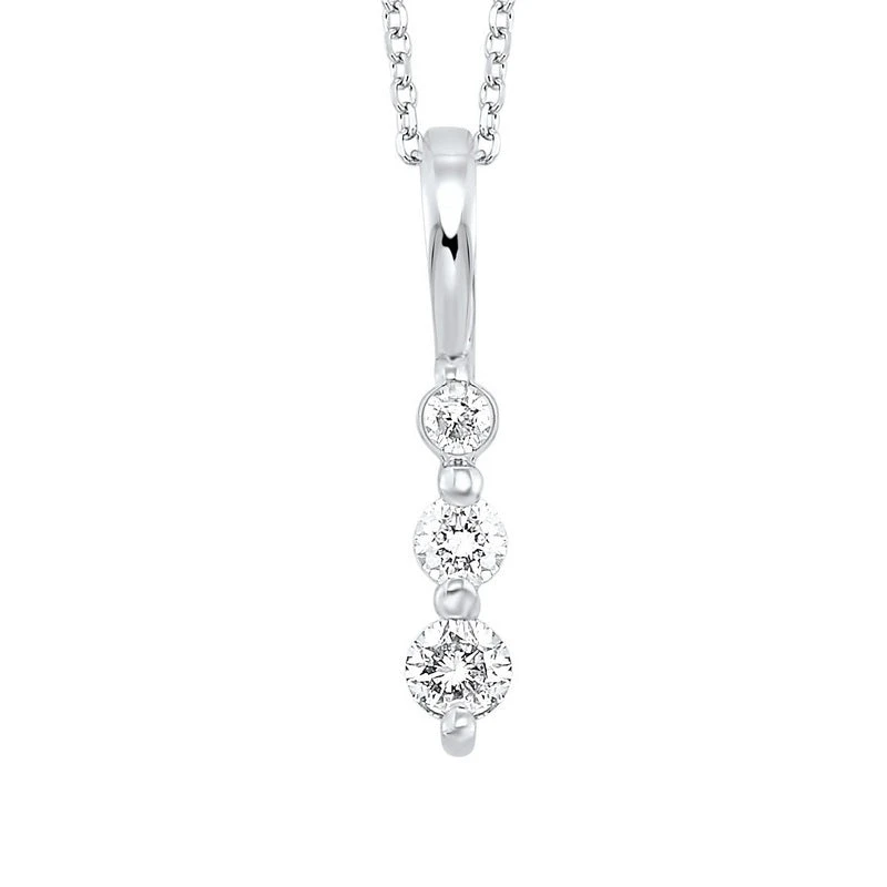 3 Stone Diamond Necklace 1/2 CTW 3 3 Stone Diamond Necklace 1/2 CTW