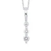 3 Stone Diamond Necklace 1 CTW 2 3 Stone Diamond Necklace 1 CTW -DIAMOND JEWELRY SHOP PD10310 4WC