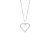 Diamond Open Heart Necklace 1/4, 1/2, Or 1 CTW 1 Diamond Open Heart Necklace 1/4, 1/2, Or 1 CTW -DIAMOND JEWELRY SHOP PD10417 4WF