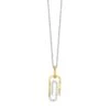 Gold Diamond Paperclip Pendant 1/10ctw 1 Gold Diamond Paperclip Pendant 1/10ctw -DIAMOND JEWELRY SHOP PD10626 1YSC