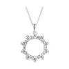 14Kt White Gold Diamond 1Ctw Pendant -DIAMOND JEWELRY SHOP PD10691 4WC