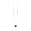 White Gold Diamond & Alexandrite Fashion Pendant Necklace -DIAMOND JEWELRY SHOP PD10724 1WSCSYAL