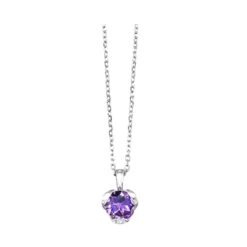 Silver Amethyst Pendant Fashion