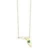 14K Emerald Heart In Florida Necklace 2 14K Emerald Heart In Florida Necklace -DIAMOND JEWELRY SHOP PD10834 4YNE