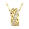 14Kt Yellow Gold Diamond 1/6Ctw Pendant 1 14Kt Yellow Gold Diamond 1/6Ctw Pendant -DIAMOND JEWELRY SHOP PD10942 4YC