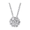 14k Diamond Bouquet Pendant - 1/10 2 14k Diamond Bouquet Pendant - 1/10 -DIAMOND JEWELRY SHOP PD32725 4WH