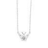 Butterfly Pendant In White Gold -DIAMOND JEWELRY SHOP PD34092 1WD