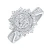 Floral Diamond Ring (1ctw) -DIAMOND JEWELRY SHOP RG11799 4WC