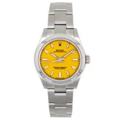 Rolex 277200 Midsize Oyster Perpetual Yellow Dial 31mm (Pre-owned)