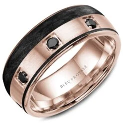 Bleu Royale Rose Gold Mens Band RYL-019RBD85