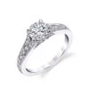 Sylvie Chereen Round Vintage Engagement Ring Setting -DIAMOND JEWELRY SHOP S1389 7b19b834 d723 4ab7 a25a cf6b214d7501