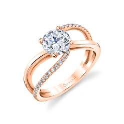 Sylvie Flavia Classic Split Band Engagement Ring Setting 7 Sylvie Flavia Classic Split Band Engagement Ring Setting -DIAMOND JEWELRY SHOP S1979 RG