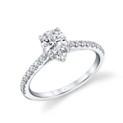 Sylvie Pear Classic Engagement Ring Setting