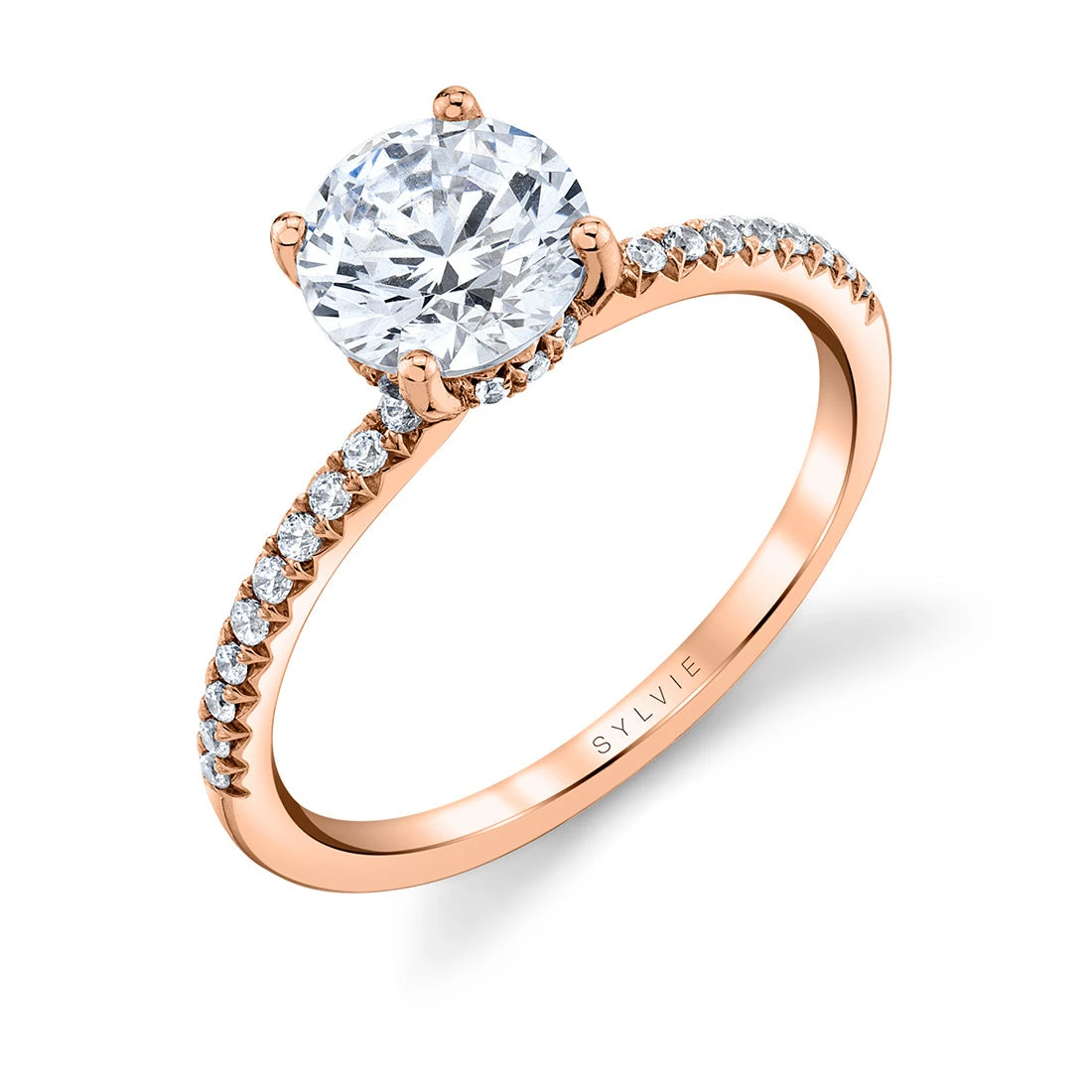Sylvie Round Classic Engagement Ring Setting 5 Sylvie Round Classic Engagement Ring Setting - Image 3