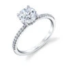 Sylvie Round Classic Engagement Ring Setting 1 Sylvie Round Classic Engagement Ring Setting -DIAMOND JEWELRY SHOP S2293 3