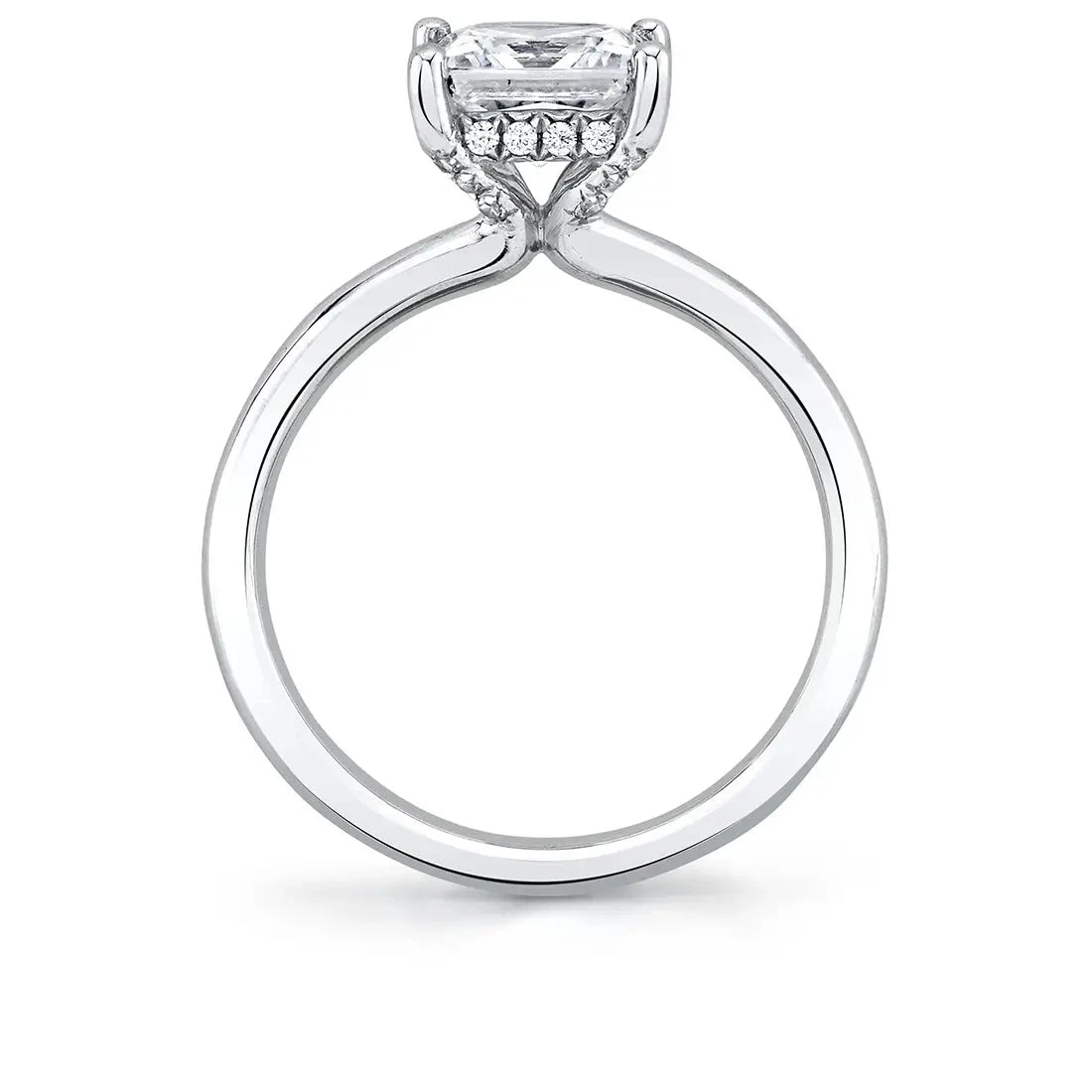 Sylvie Melany Oval Hidden Halo Engagement Ring Setting 7 Sylvie Melany Oval Hidden Halo Engagement Ring Setting - Image 5