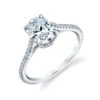 Sylvie Steffi Oval Classic Hidden Halo Engagement Ring Setting 1 Sylvie Steffi Oval Classic Hidden Halo Engagement Ring Setting -DIAMOND JEWELRY SHOP S2583OV