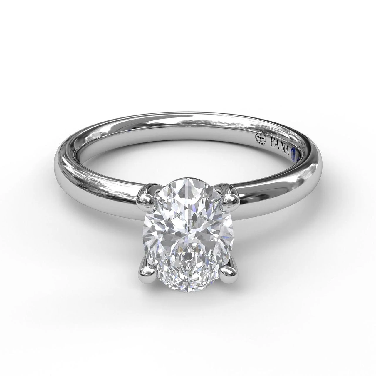 FANA Classic Oval Cut Solitaire Ring Setting 5 FANA Classic Oval Cut Solitaire Ring Setting - Image 3