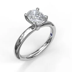 FANA Classic Oval Cut Solitaire Ring Setting