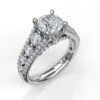 FANA Gorgeous Couture Engagement Ring Setting -DIAMOND JEWELRY SHOP S3396.Perspective.White