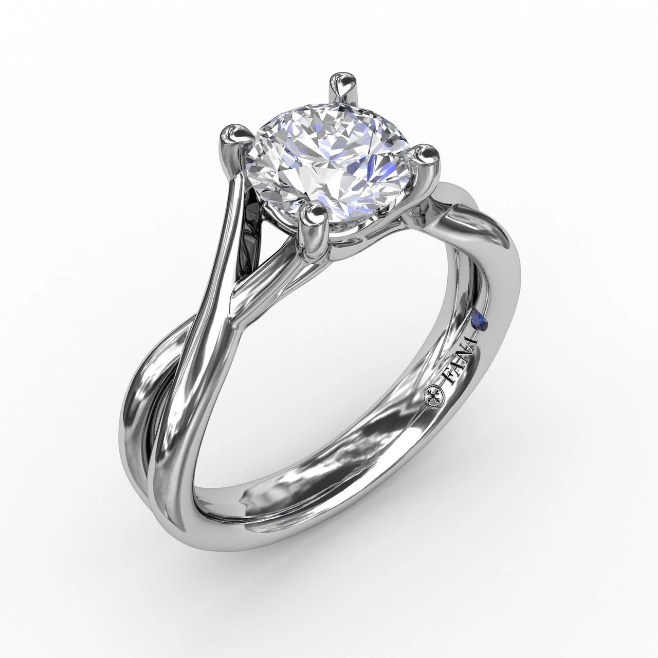 FANA Infinity Solitaire Engagement Ring Setting 3 FANA Infinity Solitaire Engagement Ring Setting