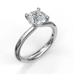 FANA Timeless Round Cut Solitaire Engagement Ring Setting