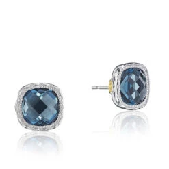 Tacori 7mm London Blue Topaz Studs