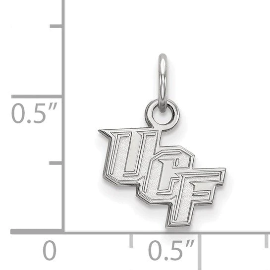 Sterling Silver Rhodium-plated LogoArt University Of Central Florida U-C-F Extra Small Pendant 4 Sterling Silver Rhodium-plated LogoArt University Of Central Florida U-C-F Extra Small Pendant - Image 2