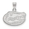 Sterling Silver Rhodium-plated LogoArt University Of Florida Gator Small Pendant -DIAMOND JEWELRY SHOP SS002UFL 1fc570d8 4e42 4f19 9eb7 904c9d32ca86