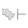 14k White Gold LogoArt University Of Central Florida U-C-F Small Post Earrings