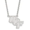 Sterling Silver Rhodium-plated LogoArt University Of Central Florida U-C-F Large Pendant 18 Inch Necklace -DIAMOND JEWELRY SHOP SS012UCF 18 03845b62 3405 4d15 9667 e42e1fe91cfc