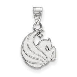 10k White Gold LogoArt University Of Central Florida Pegasus Small Pendant