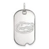 14k White Gold LogoArt University Of Florida Gator Small Dog Tag Pendant -DIAMOND JEWELRY SHOP SS027UFL 4efb802a e0f1 4f99 a98a e500d9cf1750