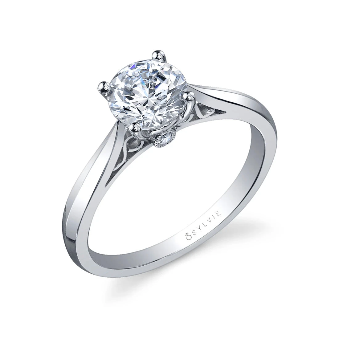 Sylvie Carina Solitaire Engagement Ring Sylvie 3 Sylvie Carina Solitaire Engagement Ring Sylvie