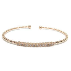 Gabriel & Co. 14K Rose Gold Pave Diamond Bracelet