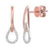 14K Two Tone Diamond Earrings -DIAMOND JEWELRY SHOP Untitled 7 3a0d7959 d608 4d04 8d96 6097b421be31