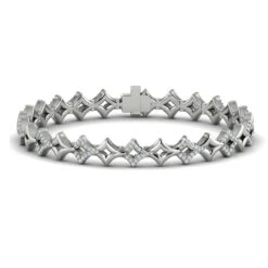 Vlora Estrella 14K Open Vlora Star Bracelet With Diamonds (0.73CTW) -DIAMOND JEWELRY SHOP VB60267WG