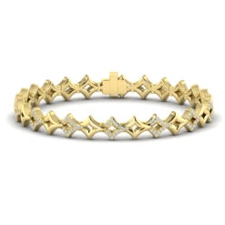Vlora Estrella 14K Open Vlora Star Bracelet With Diamonds (0.73CTW) -DIAMOND JEWELRY SHOP VB60267YG