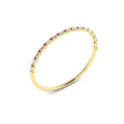 Vlora Adella 14K Diamond And Ruby Hinged Bangle (Diamond 1.5CTW/ Rubies 0.56CTW) 13 Vlora Adella 14K Diamond And Ruby Hinged Bangle (Diamond 1.5CTW/ Rubies 0.56CTW) -DIAMOND JEWELRY SHOP VBB60108RYG