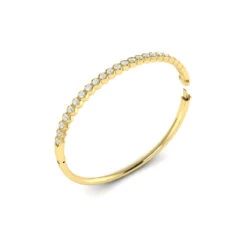 Vlora Serafina 14K Diamond Honeycomb Hinged Bangle (Diamond 1.38CTW) 13 Vlora Serafina 14K Diamond Honeycomb Hinged Bangle (Diamond 1.38CTW) -DIAMOND JEWELRY SHOP VBB60310YG B