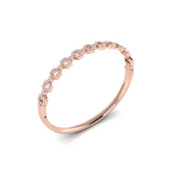 Vlora Serafina 14K Diamond Open Link Hinged Bangle (Diamond 1.07CTW) 13 Vlora Serafina 14K Diamond Open Link Hinged Bangle (Diamond 1.07CTW) -DIAMOND JEWELRY SHOP VBB60320RG