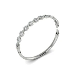 Vlora Serafina 14K Diamond Open Link Hinged Bangle (Diamond 1.07CTW) 15 Vlora Serafina 14K Diamond Open Link Hinged Bangle (Diamond 1.07CTW) -DIAMOND JEWELRY SHOP VBB60320WG B